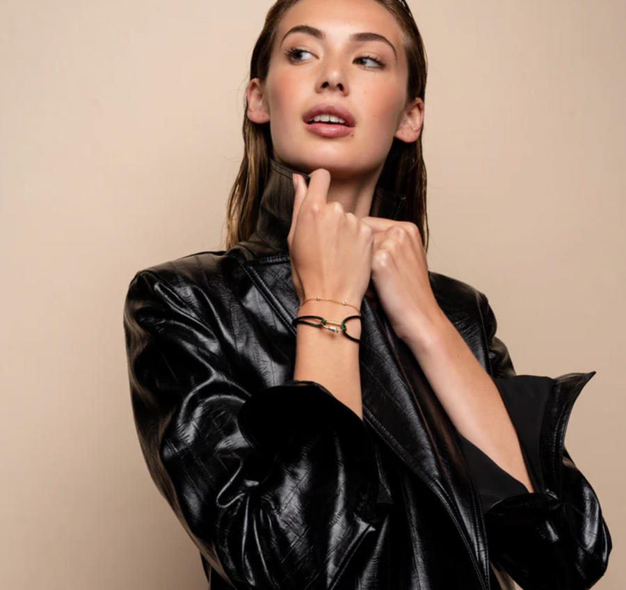 Ti Sento Gold Chain and CZ Bracelet