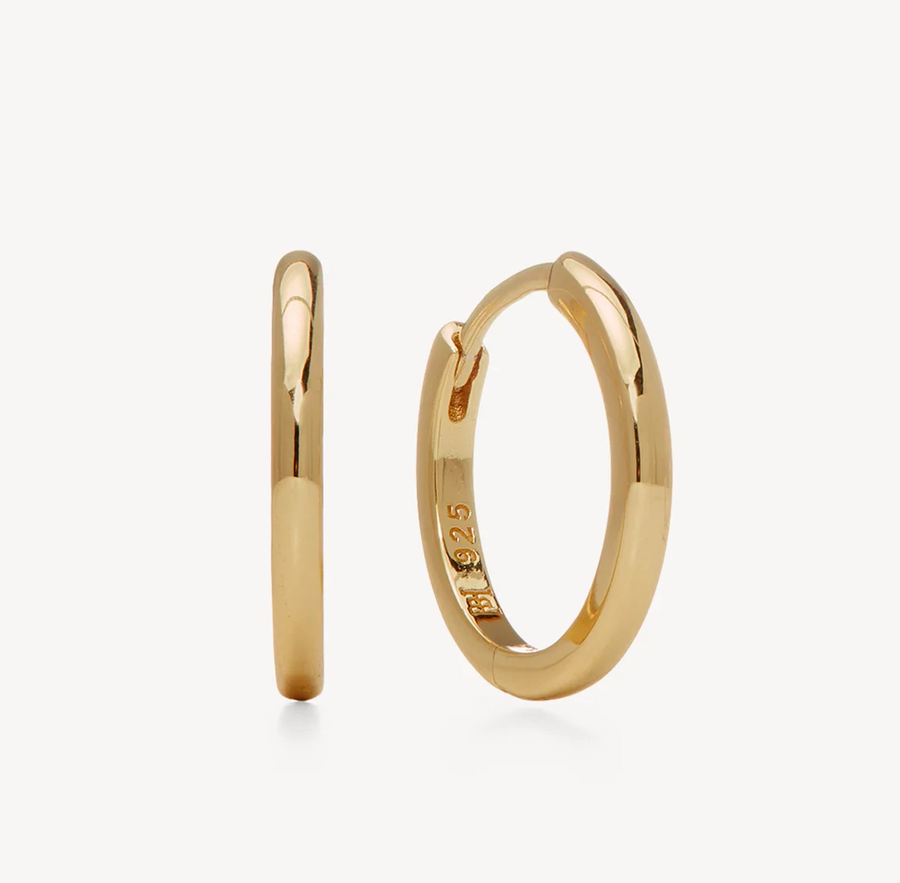 Hillberg And Berk Small Gold Huggies