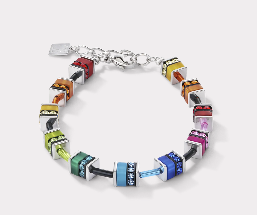 Coeur De Lion GeoCUBE Multicolour Classic Polaris Rhinestone Bracelet