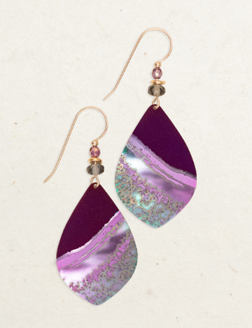 Holly Yashi Purple 'Shorebreak' Earrings