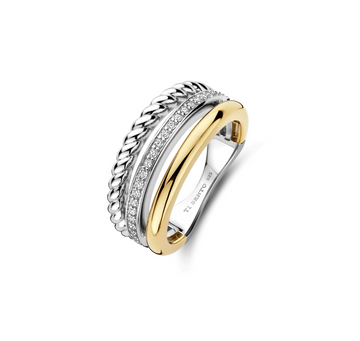 Ti Sento gold-plated silver Ring