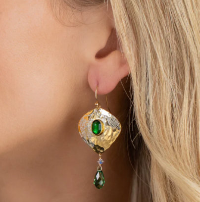 Holly Yashi Emerald Estelle Earrings