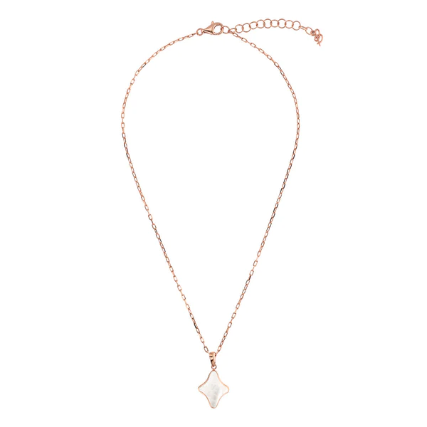 Bronzallure Mother Of Pearl Etoile Pendant Necklace