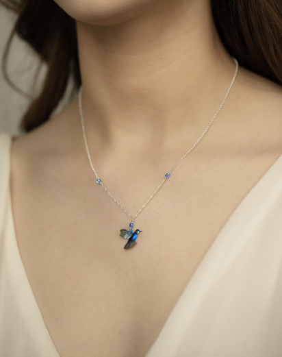 Holly Yashi Blue Radience 'Picaflor' Necklace