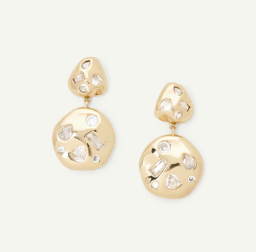 Olive And Piper Gold Shaw Drop Earrings