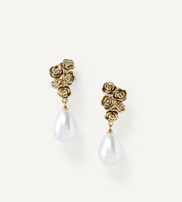 Olive And Piper Gold Alessandra Drop Earrings