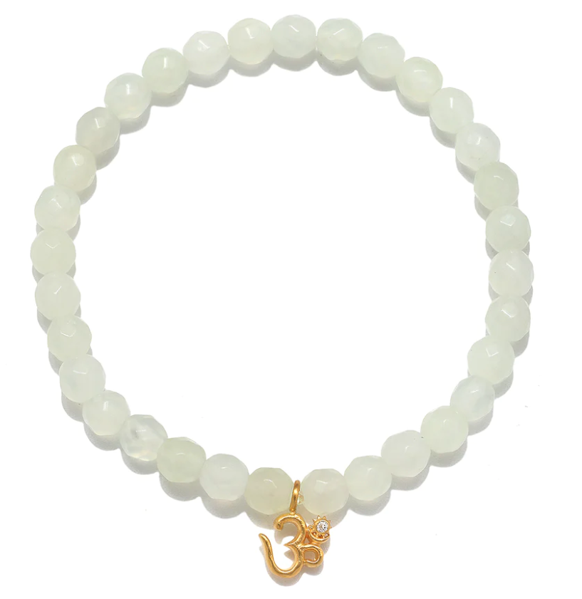 SATYA Universal Peace Om New Jade Bracelet