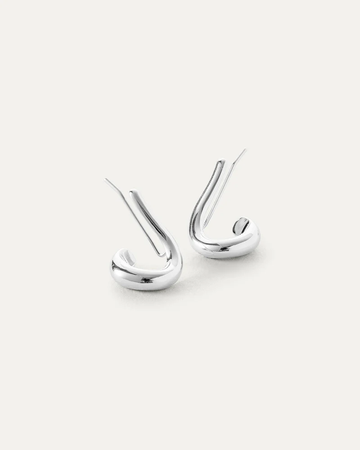 Jenny Bird Silver Dara Climber Earrings