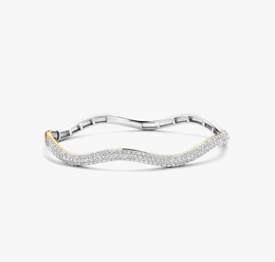 Ti Sento Pavé Bangle Bracelet