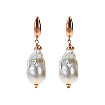 Bronzallure Baroque Pearl Drop Earrings