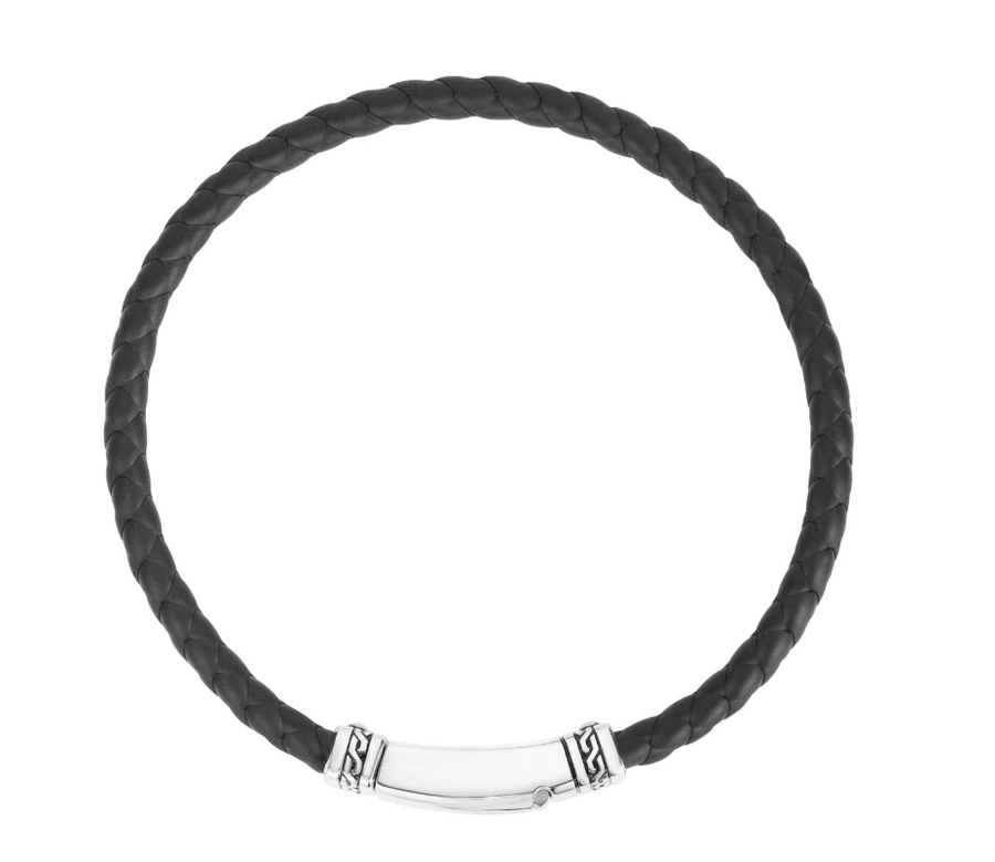 ARZ Steel Black Rubber Bracelet 8
