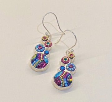 Mosaico Litmus Bold Round Geometric Earrings