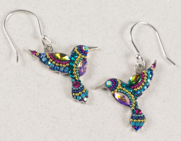 Mosaico Litmus Hummingbird Earrings