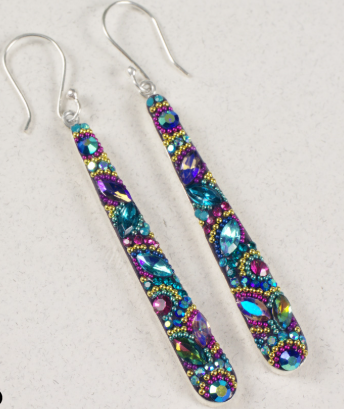 Mosaico Litmus Elongated Drop Earrings