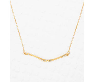 Holly Yashi Gold Zara Bar Necklace