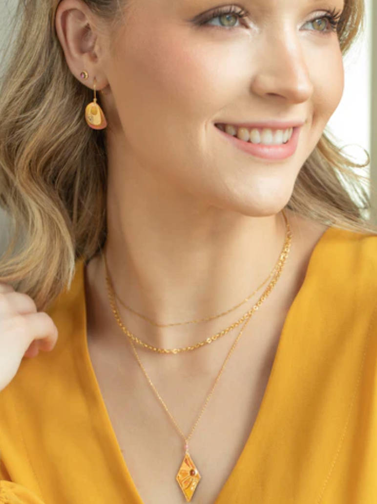 Holly Yashi Sunset Gold Blake Earrings