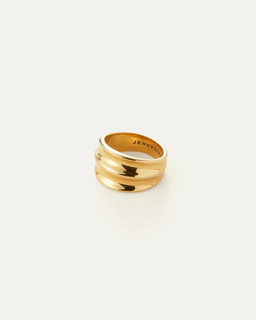 Jenny Bird Gold Double Doune Ring Size 6