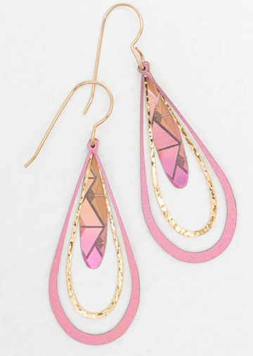 Holly Yashi Special Edition Pink Still Water Earrings