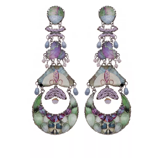 Ayala Bar Lavendar Fields Extra Large Sedum Earrings