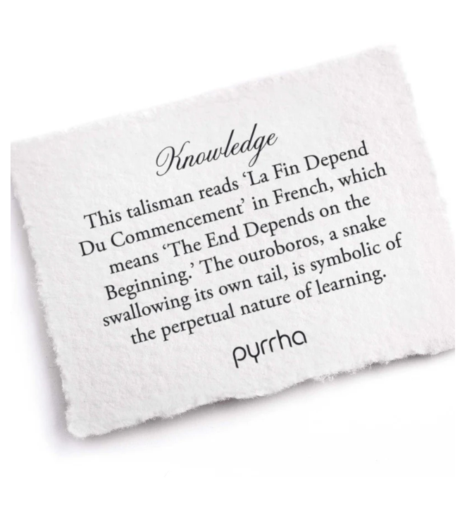 Pyrrha Silver Knowledge 22 inch Necklace