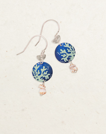 Holly Yashi Silver Blue 'Coral Reef' Earrings