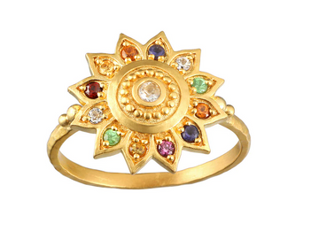 Satya 'Vibrant Self' Multi stone Ring Size 7