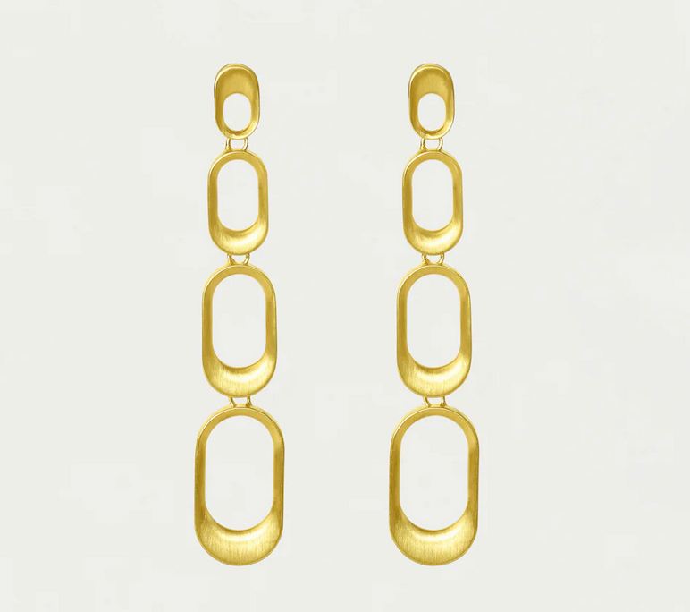 Dean Davidson Gold Bleecker Statement Drop Earrings