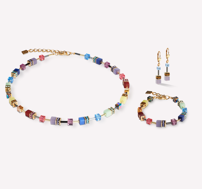 Coeur De Lion GeoCUBE® Soft Purple Earrings