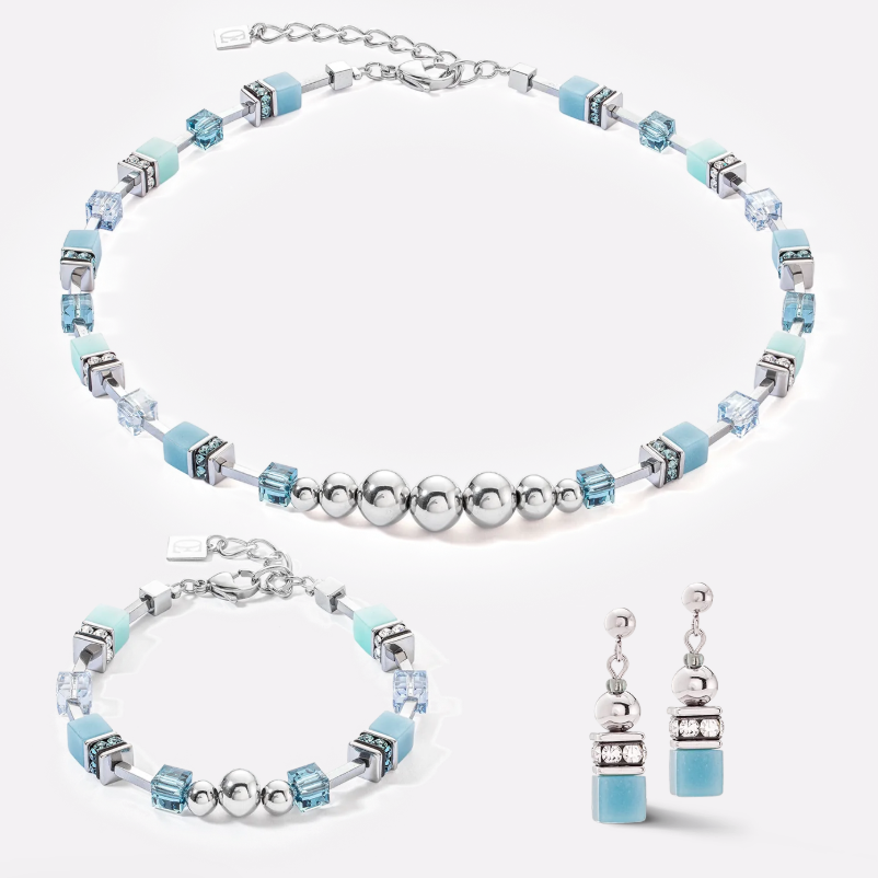 Coeur De Lion Ice Blue Sphere Earrings