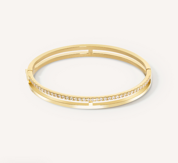 Coeur De Lion Eternal Unity Gold Bangle 19cm