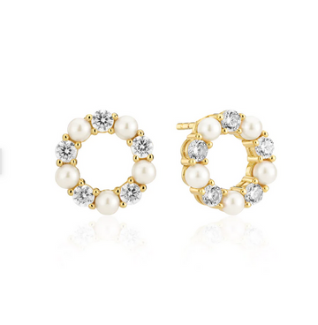 Sif Jakobs Gold 'Biella Pearla' Studs