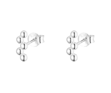 Marseille Sterling Silver Ball Zigzag Studs