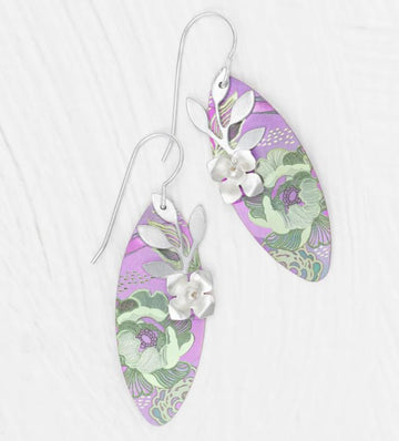 Holly Yashi Violet Alyssa Earrings