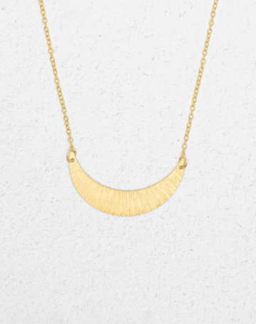 Holly Yashi Gold Luna Crescent Necklace