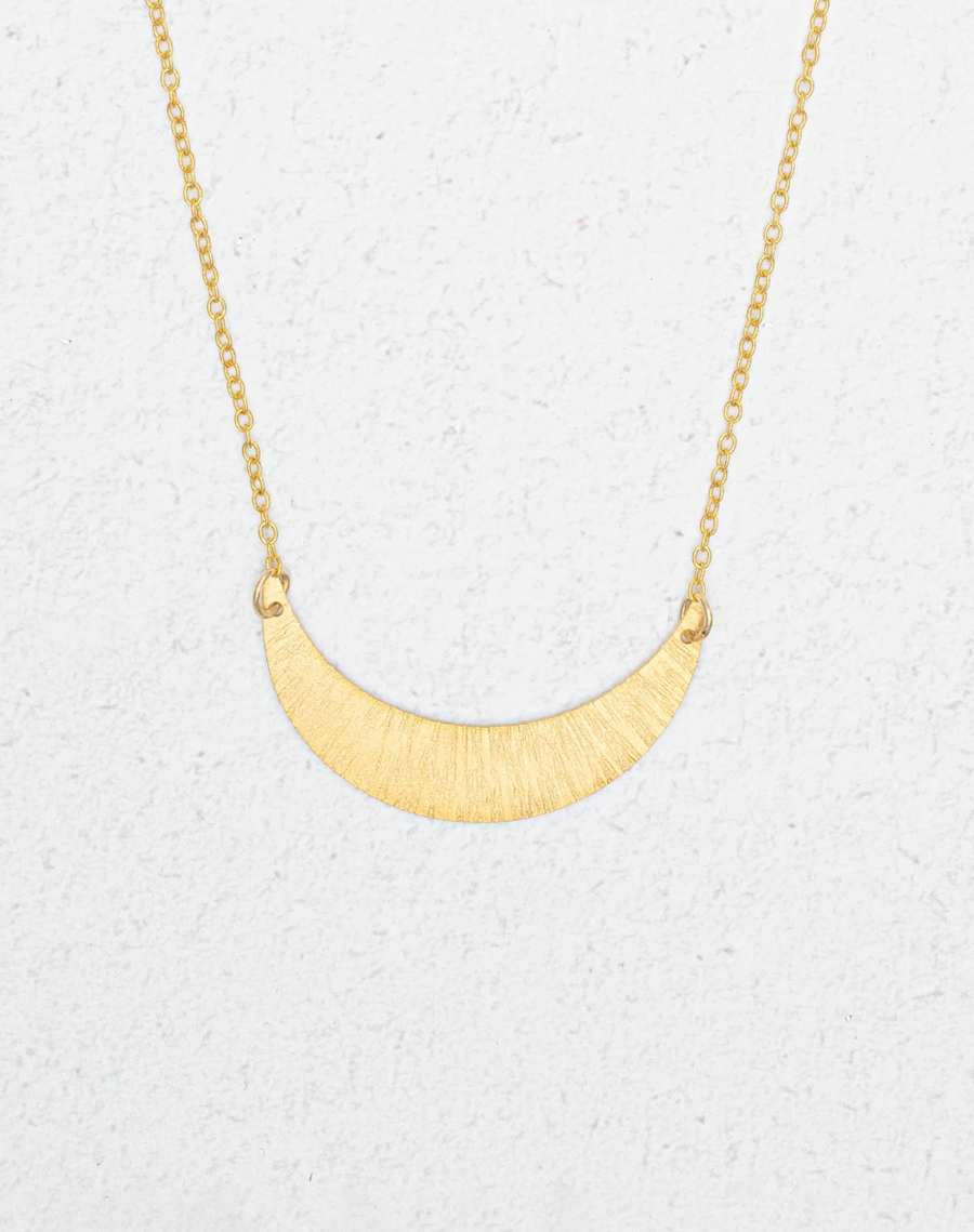 Holly Yashi Gold Luna Crescent Necklace