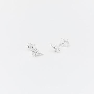 Marseille Sterling Silver North Star Stud Earrings