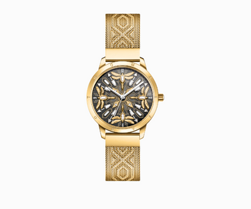 Thomas Sabo Gold And Black CZ Dragonfly Watch