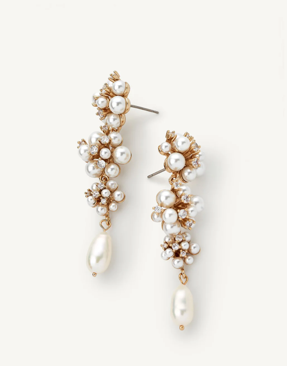 Olive And Piper Gold Blanchette Drop Earrings