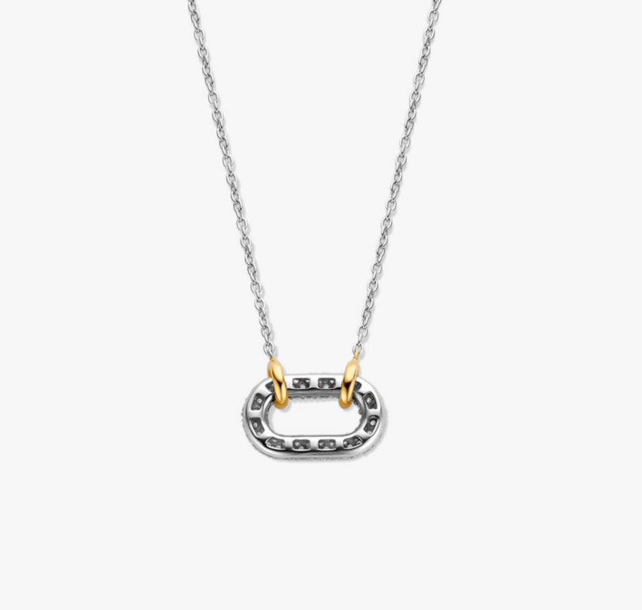 Ti Sento Pavé Charm Necklace