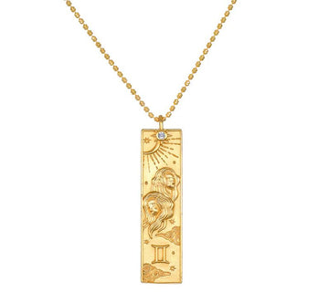 Satya Story of Gemini Zodiac Necklace