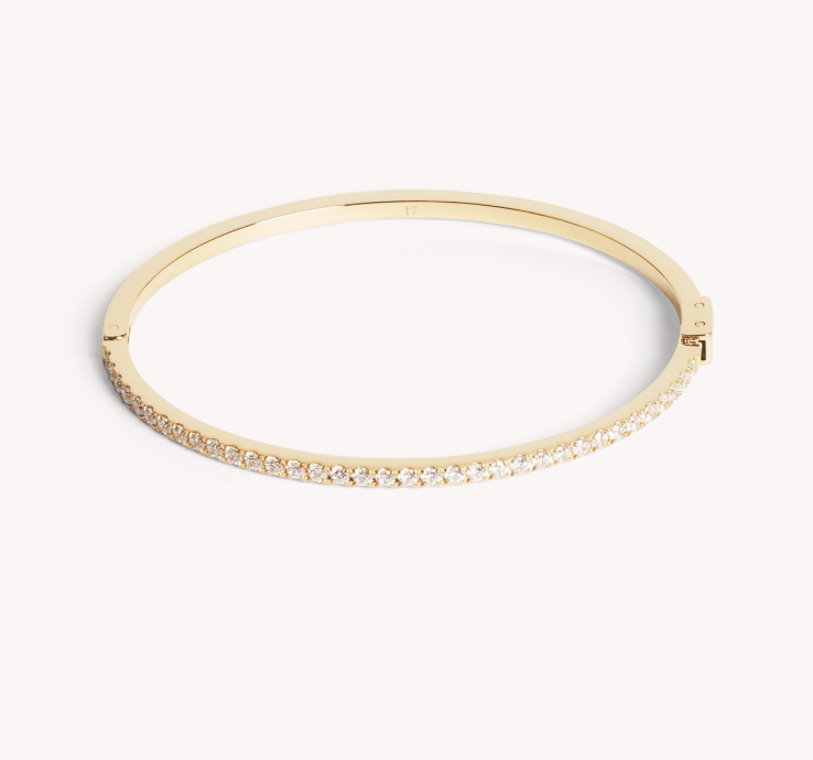 Coeur De Lion Gold Crystal Bangle 19cm