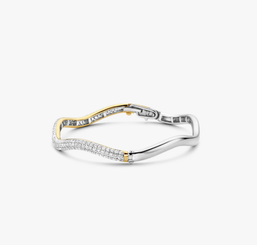 Ti Sento Pavé Bangle Bracelet