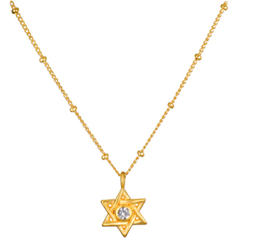 Satya Gold Guiding Faith Star Of David Necklace