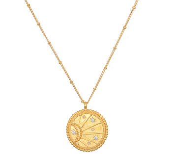 Satya Sunburst Medallion Necklace