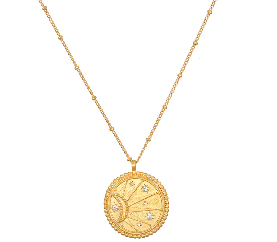 Satya Sunburst Medallion Necklace