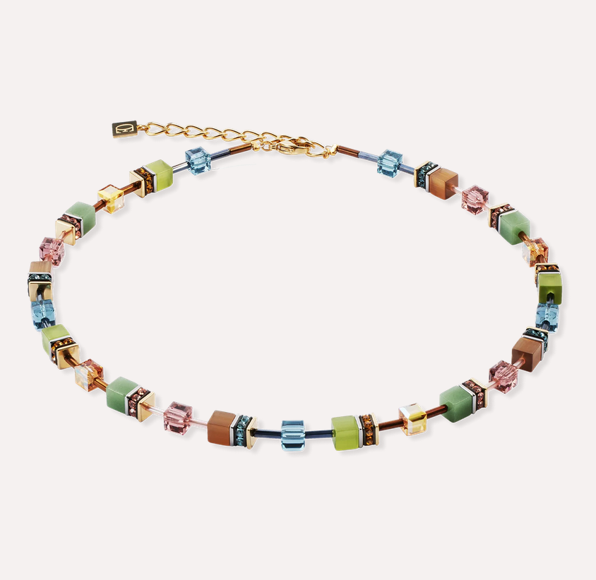 Coeur De Lion GeoCUBE® Olive Necklace