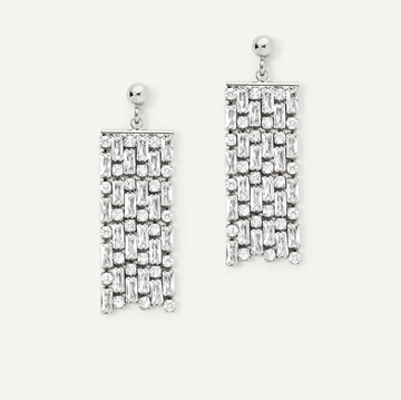 Olive And Piper Silver Whitney Earrings