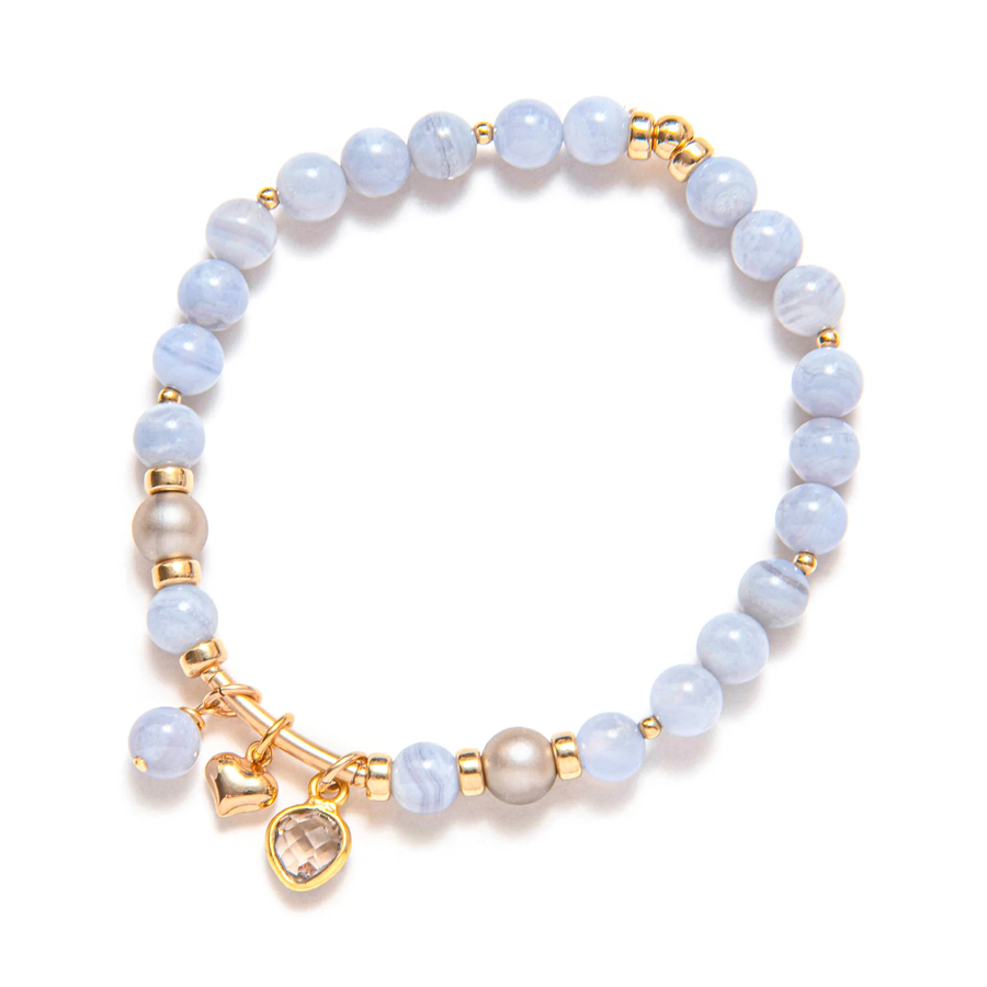BeBlue Be Universal Blue Lace Agate Bracelet
