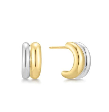 Ania Haie Two Tone Duet Mixed Studs