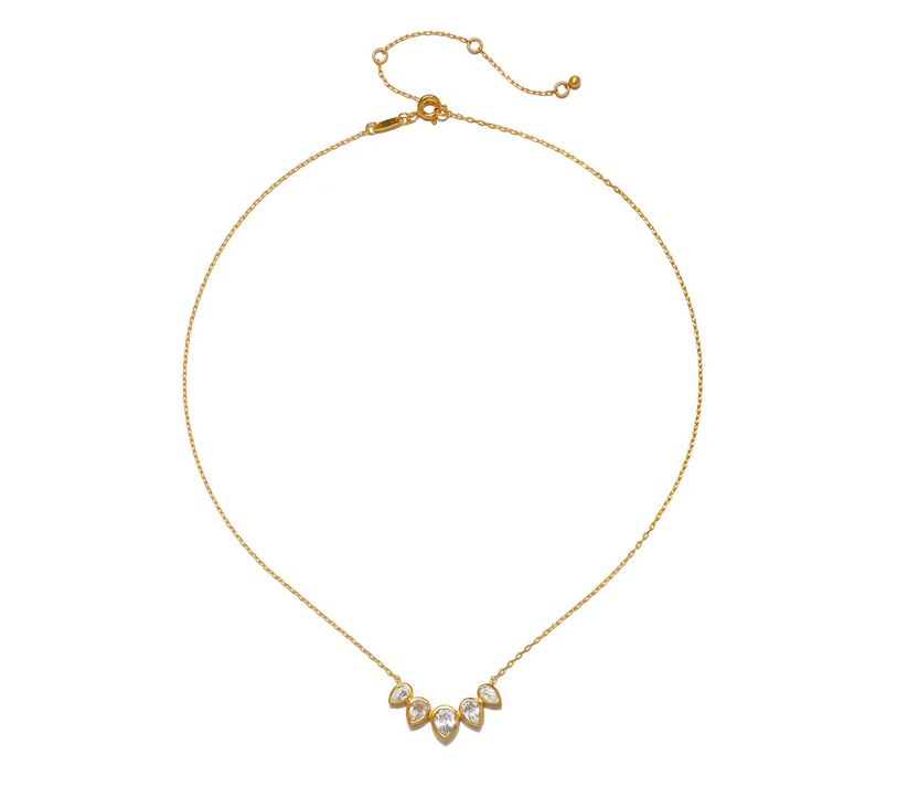 Satya Commence With Clarity White Topaz Petal Necklace